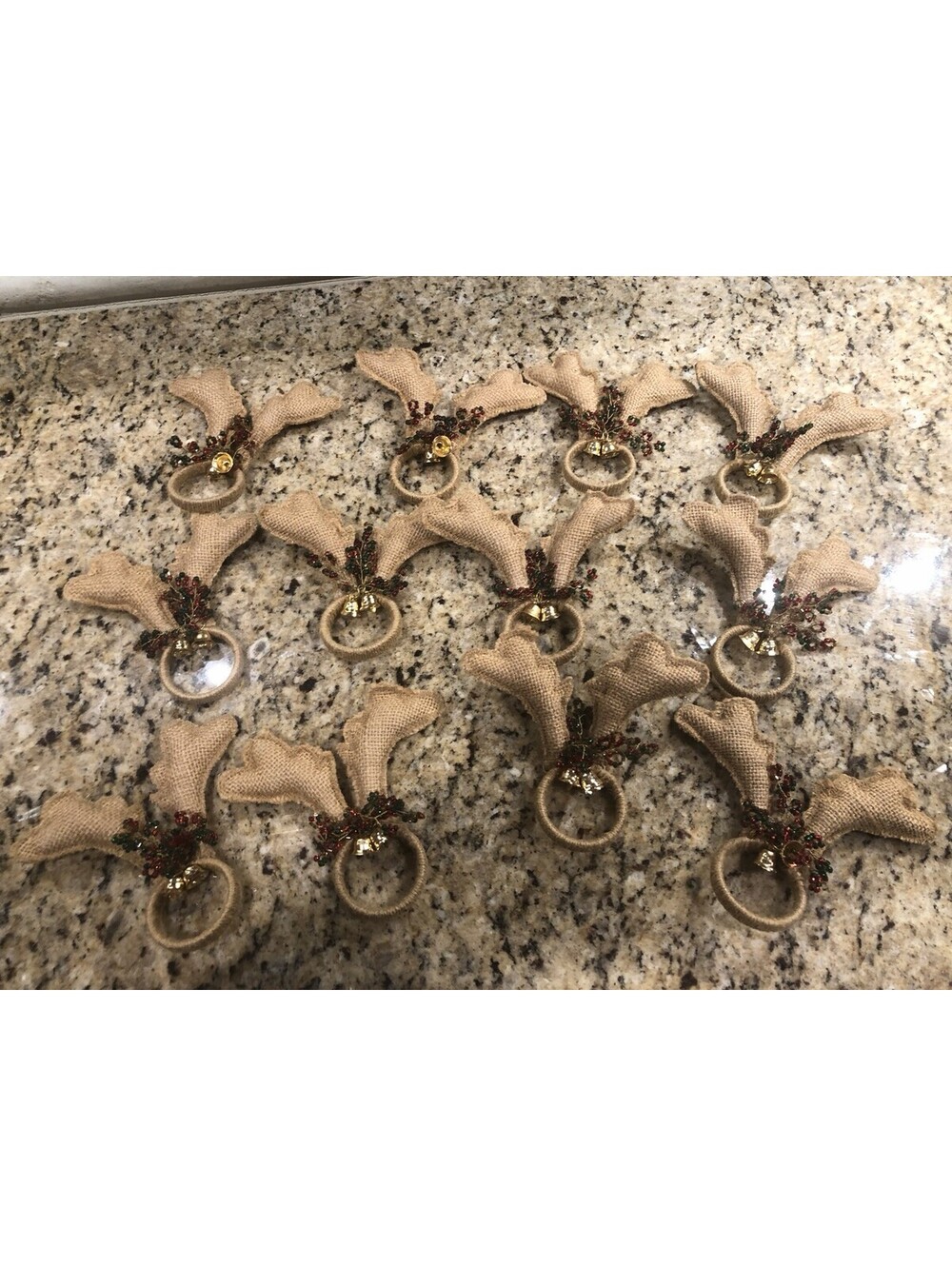 Lot Of 12 Reindeer Napkin Holders